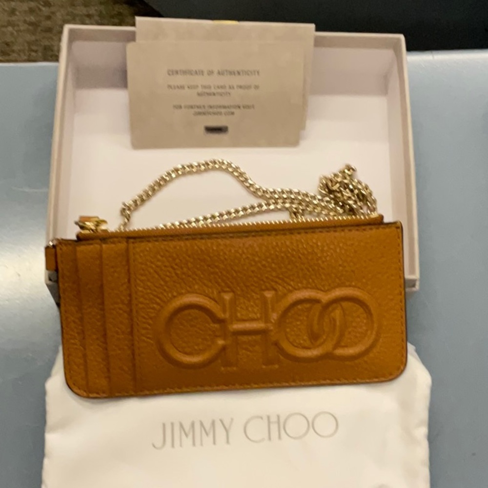 Brown Jimmy Choo lanyard